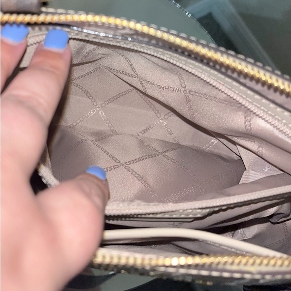 Michael Kors GoldBrown Sullivan Logo Convertible Handbag Strap not incl. - Picture 13 of 16